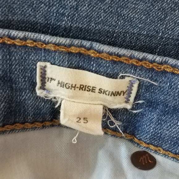 Madewell 11" High-Rise Skinny Jeans in Maricopa Wash Size 25 - Picture 7 of 7
